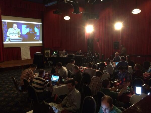 charleshood's tweet image. Shout-out @NixFred from your hometown peeps in Duluth, Ga #vSEconf #HelloBrocade