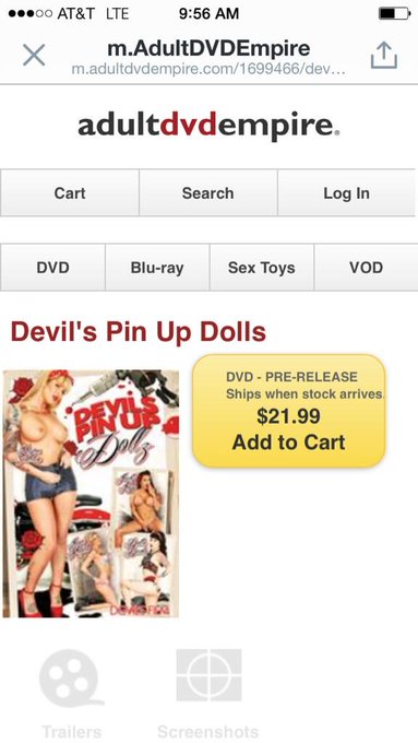 It's finally out pervs go get pin up dollz by @DevilsFilm and watch me and @TommyPistol get nasty http://t<a href="/tag/footfetish"class="tags"><span>#footfetish</span></a><a href="/tag/footworship"class="tags"><span>#footworship</span></a>