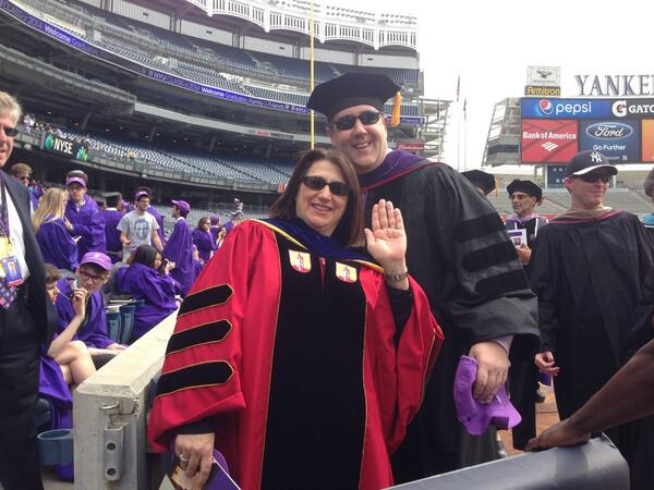 NYUSPS's tweet photo. Our @nyutischcenter faculty have entered the stadium! #scpsclassof2014 #NYUgrad2014 http://t.co/C75b1cAuya