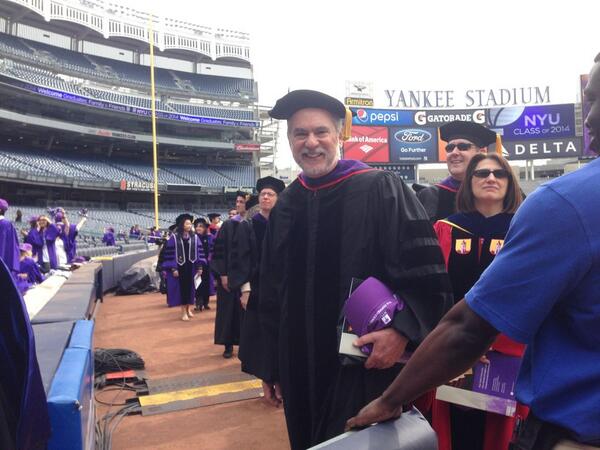 NYUSPS's tweet photo. Our @nyutischcenter faculty have entered the stadium! #scpsclassof2014 #NYUgrad2014 http://t.co/C75b1cAuya