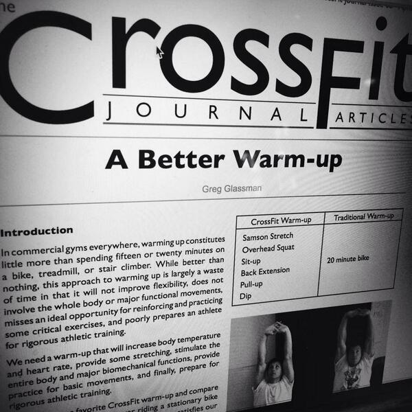 RxNetworking's tweet image. What's your favorite warmup? #crossfit