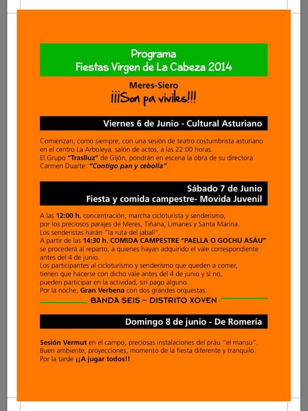 fiestameres's tweet photo. Programacion Meres!!! http://t.co/rxzsAJKR6p