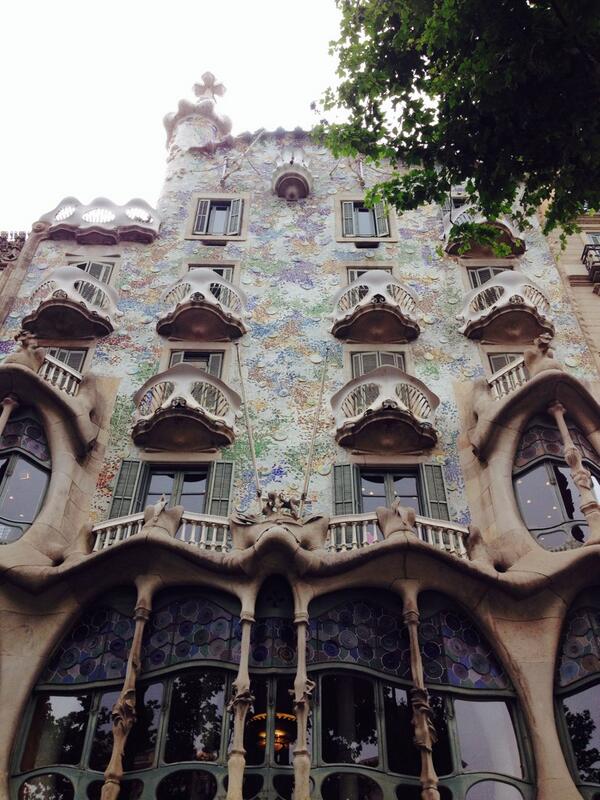 danae's tweet image. Gaudi's Casa Batlló. (House of Bones).