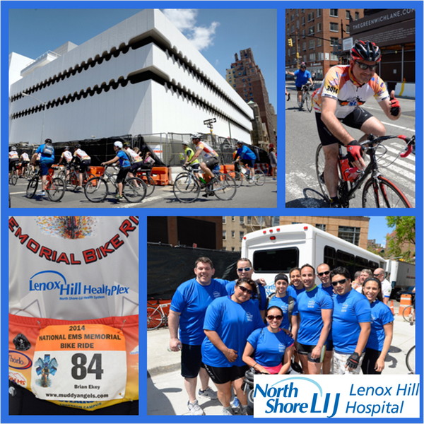 lenoxhill's tweet photo. Thank you everyone for participating in our #EMS Memorial Bike Ride! #EMSWeek2014 http://t.co/9jWYZd08hw