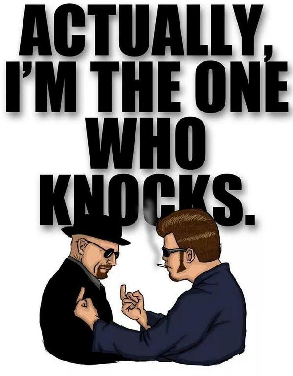 realrobbwells's tweet image. “@N7Aaron:  @realrobbwells haha. Not sure if you're breaking bad fans but this was pretty funny http://t.co/frYXVtYNQe”

Best show EVER!