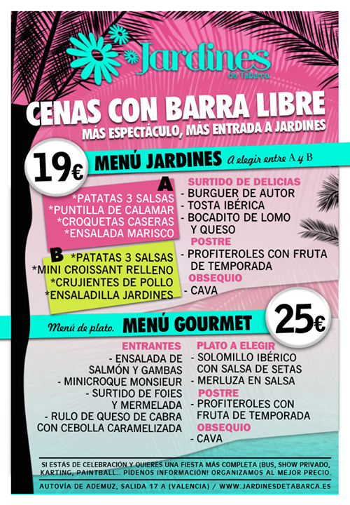 terrazajardines's tweet photo. No te pierdas las cenas más divertidas en Jardines de Tabarca!  Llama al 658859092 e infórmate! http://t.co/2OMo9hTITl