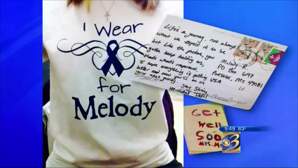 MelodyCardDrive's tweet photo. Cards requested for cancer patient - http://t.co/bQ4CRV1yVD http://t.co/Uw4ydvAJJ0 @DesmondHoward  #SendMelodyACard