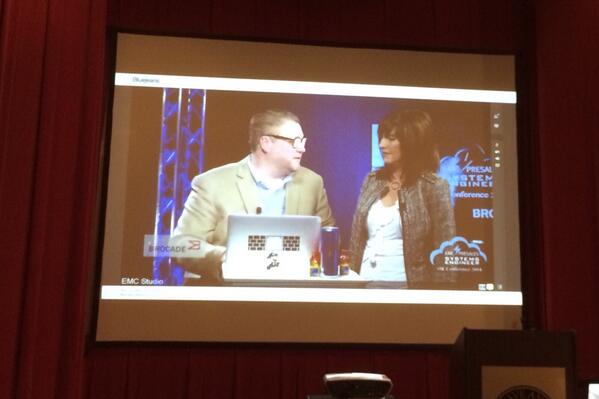 charleshood's tweet image. Shout-out to @carolkonnyu — sharing the stage with @NixFred #vSEconf #HelloBrocade