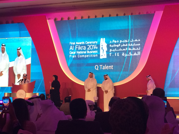 iloveqatar's tweet photo. Go Maryam ! Winner at #alfikra for QTalent @maryamqtr @enterpriseqatar http://t.co/0GI4bdXFi7