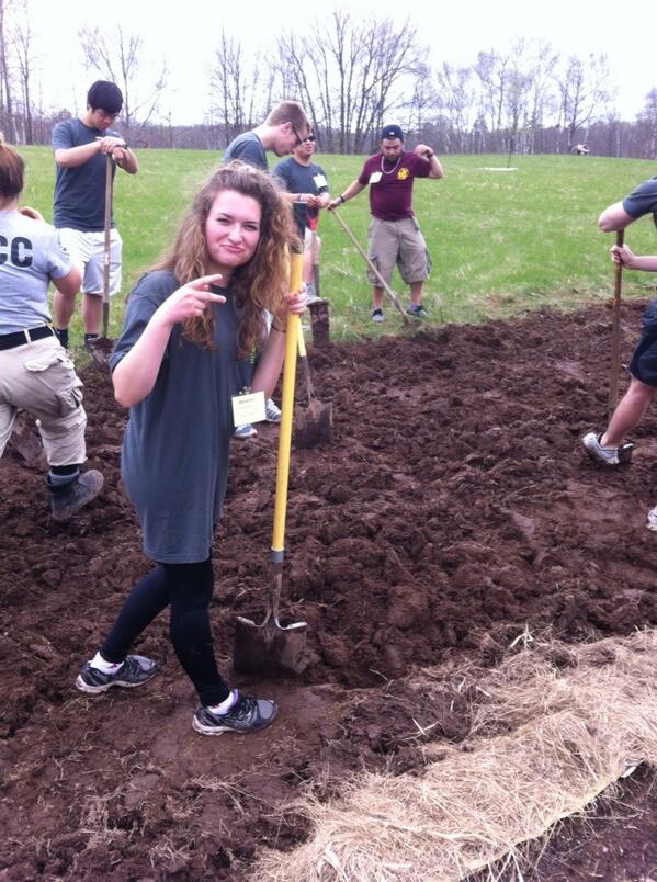 Tyler Gieseke On Twitter Hand Tilling A New Garden For One