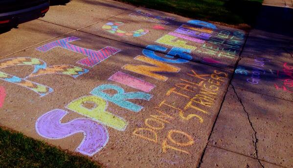 3 hours and many questioning looks from pedestrians later, this masterpiece is born. <a href="/rickspringfield/">Rick Springfield</a> #we're18sowhat