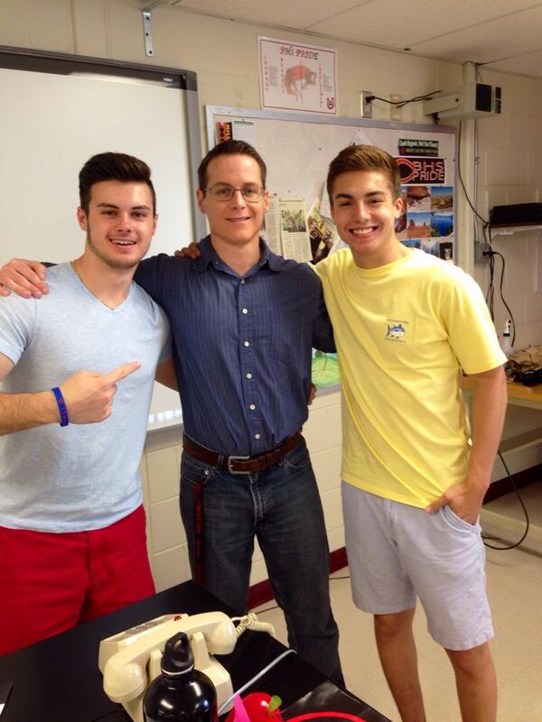 kyle_nehs's tweet photo. Last day with McMahon after having him for 3 years #gonnamishim http://t.co/epyZjJOX5W
