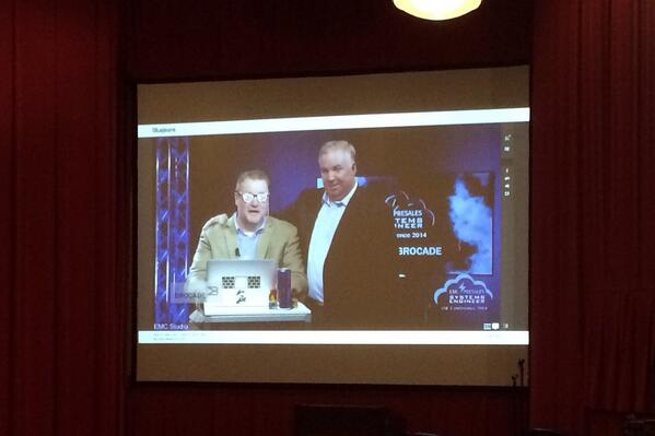 charleshood's tweet image. Winners being announced by @NixFred and Kevin Langan #vSEconf #HelloBrocade