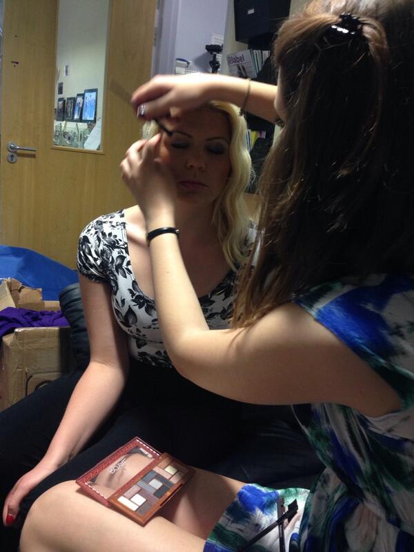 LabelStyleTeam's tweet image. Our beautiful model getting ready for our shoot!