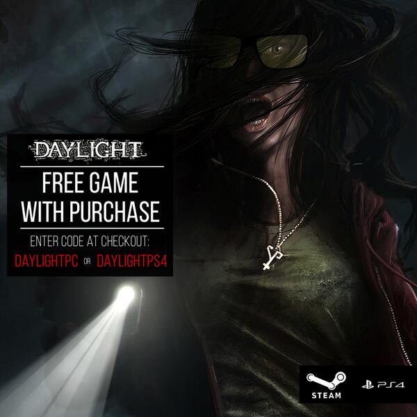 GUNNAROptiks's tweet photo. SCARY good deal. Order ANY #Gunnars between now and Friday and get a FREE code for @PlayDaylight from @ZombieStudios! http://t.co/uILMB8WkZZ