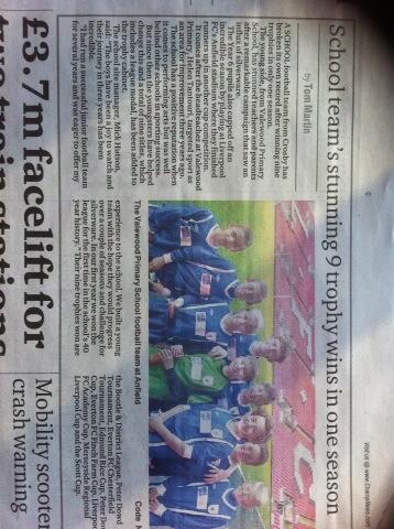 wambamtan's tweet photo. So proud of at @ValewoodPrimary FC Y6 boys !  Tonight your in the Champion, the press can't get enough of ya! http://t.co/9F7LtFAk3k