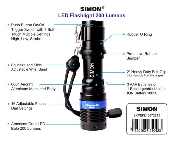SimonFlashlight's tweet image. Looking for a great mini torch with 200 lumens of light? This is it simonflashlights.com/200-lumens-fla… #minitorch