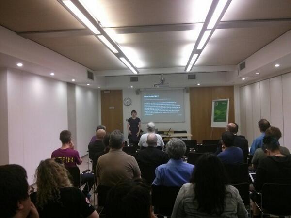 9600's tweet photo. Final talk of the evening at #OSHUG No.34 is from Shauna Concannon and on the very cool @MzTEK initiative. http://t.co/LFAhtiN8fs