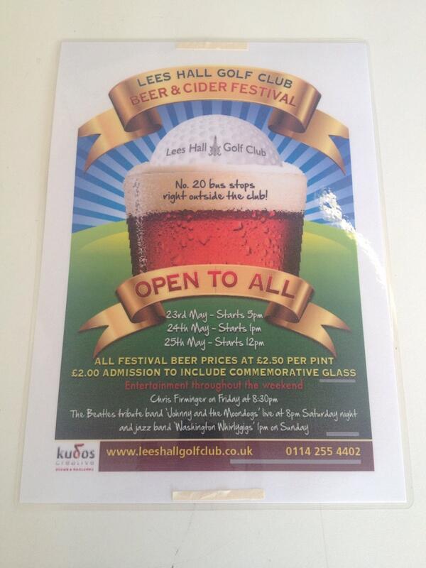 It's nearly here ! Don't miss out ! #beer #golf #livemusic #leeshall