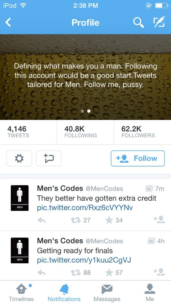 _JustLiving's tweet photo. Thanks for the follow @MenCodes but I don't think this applies to me😂 http://t.co/JK8mDcDNgb