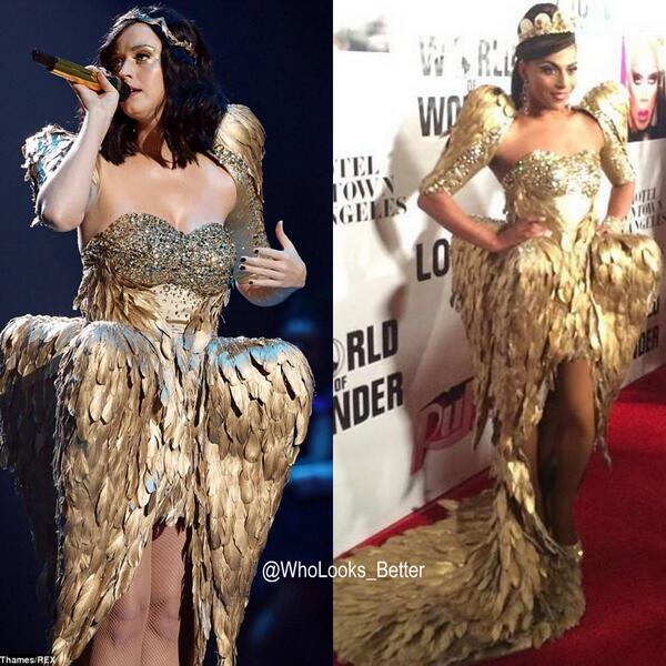 Katy Perry VS Shangela
RT for Katy 
FAV for Shangela