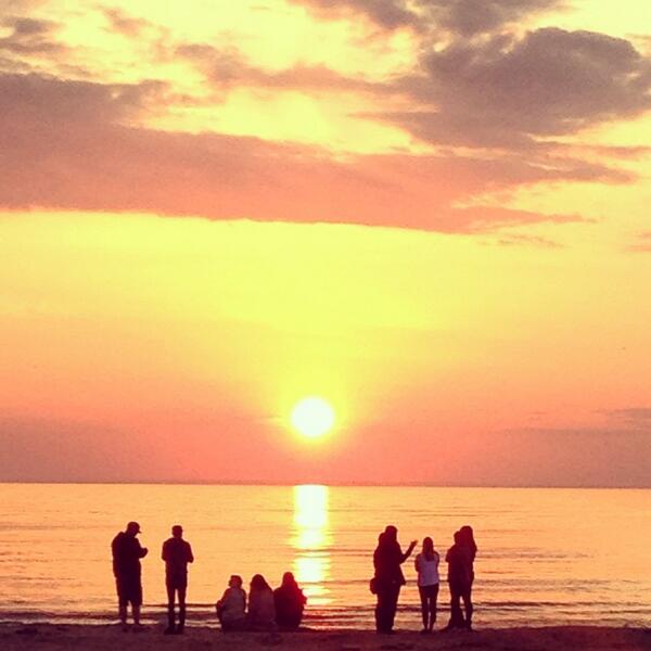 Gorgeous Sunset on the long weekend.. #saublebeach #ontario #sunsets #longweekend