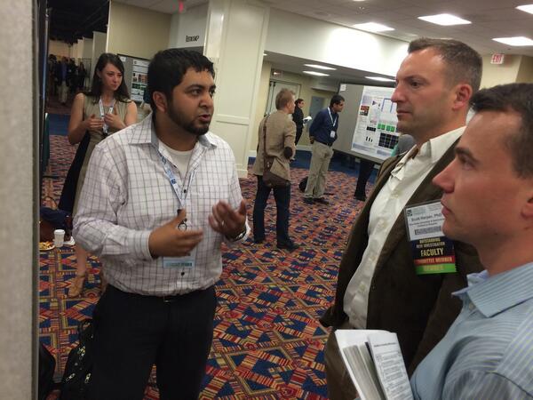 BurkeLabRNA's tweet image. @BiochemPhD Khalid & Jonathan's poster on PolyTarget #Aptamers to #HIV #ReverseTranscriptase...Winner! #ASGCT_AM14