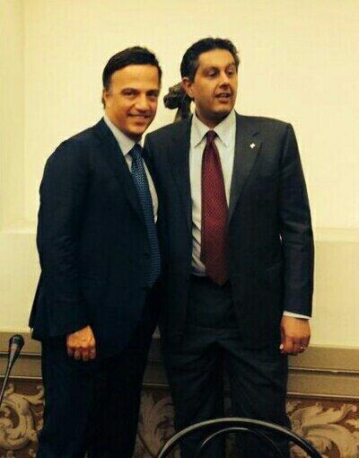 GiuseppeGalati's tweet photo. Oggi a #Milano con @GiovanniToti. Da Sud a Nord per far valere le ragioni di @forza_italia in #Europa #Europee2014 http://t.co/70I8ZUq7Bl