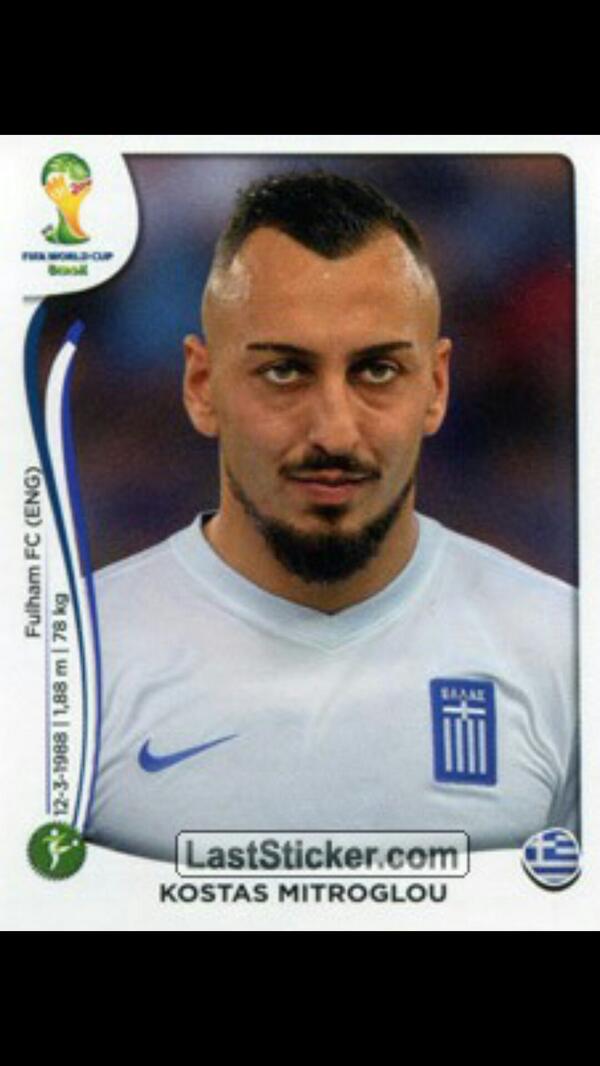 WombatManJay's tweet image. Nice :~) @LibrisMedia @KingswoodHornet @emma_saund #StickerStats #panini #KostasMitroGlou #Greece #gotgotneed
