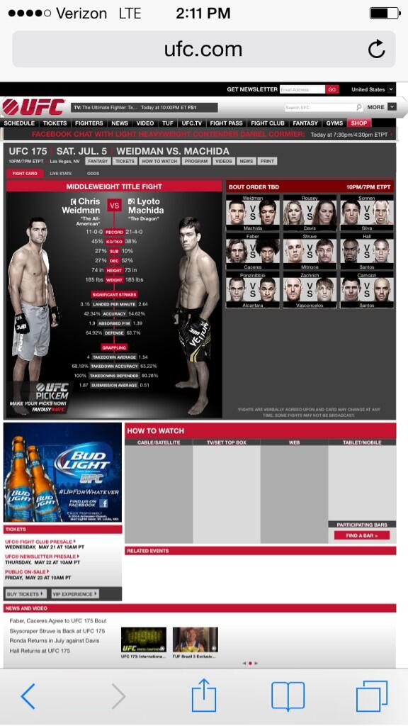 luispinonjr's tweet photo. It's official going to UFC 175 in Vegas 👊✊ http://t.co/qiJETpEfeL