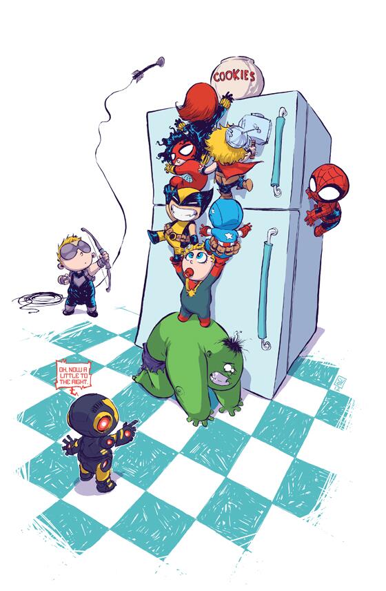 Giveaway time! RT/favorite this tweet to win a Mavel Babies litho by Skottie Young! Contest runs until 5/22 @ 5PM EST