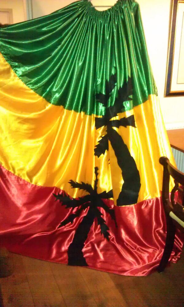 greececlass's tweet image. The cloak for Meadow's giant being paraded around Ellesmere Port on 1st June