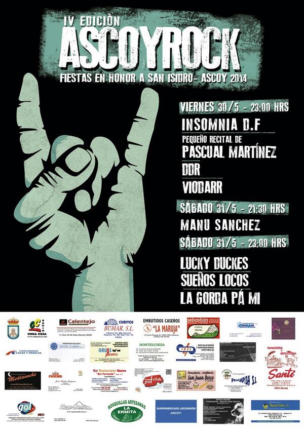 santicrem's tweet photo. ASCO Y ROCK 2014 @Viodarr @insomniacieza @DdR_Oficial @SLocoss @27Manusanchez @LuckyDuckes.. simplemente Espectacular http://t.co/9DhLPRUkyD