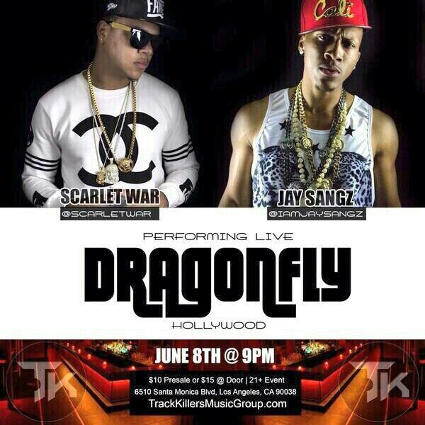 TeamScarNJay's tweet photo. IF UR IN DA #LA AREA MAKE SURE U GO #TURNUP WITH @ScarletWar  @IamJaySangz AT CLUB #DRAGONFLY #HOLLYWOOD JUNE 8th9pm http://t.co/N736ppShrI