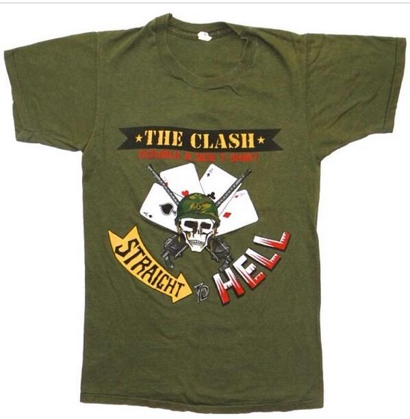 NicFitVintage's tweet photo. @TheClash '84 The Clash Tour Shirt. #theclash #screenstar #vintagetee http://t.co/NMvE4KZHZy
