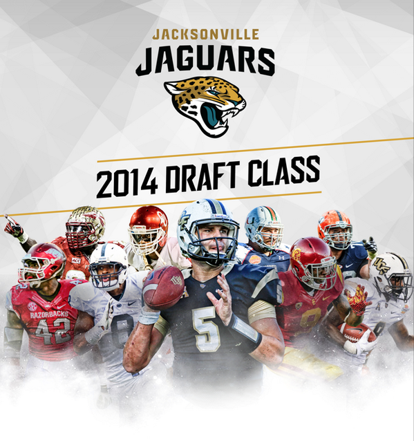 Jaguars's tweet photo. Looking for a print quality version of the #JAXDraft14 class image? Look no further: http://t.co/TxYusv6ZFe http://t.co/xxrwsTPoBV
