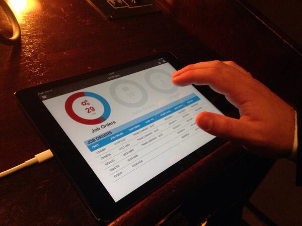 dannanelson's tweet photo. Aptean's new mobile interface for manufacturers presented by @borthn at #apteanedge. http://t.co/KUGOEvnVTD