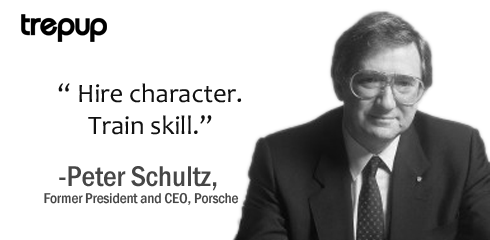 trepup's tweet photo. Hire character. Train skill. – #PeterSchultz http://t.co/q8EWR8Lo8k