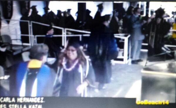 edmossbb's tweet photo. Congratulations @EspinoAndrea on your graduation! #GoBeach14 #graduation http://t.co/kVEIe3O2Ro