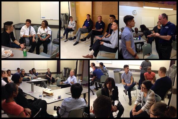 OUT members talk careers in Hollywood with @LifeWorksLA #LGBT youth at @LAGayCenter #ValueDiversity #TMYK #prideNBCU