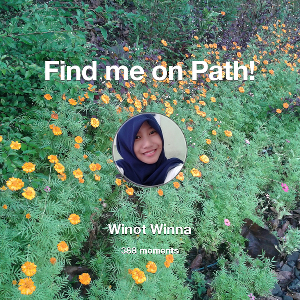 winotwinna's tweet photo. I've shared 388 memories with my friends on #Path - see them now at http://t.co/XHwsvrIcXA! #thepersonalnetwork http://t.co/UdtuJvDiIK