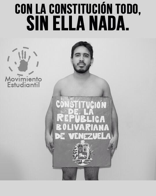 ucabme's tweet photo. Con la constitución todo, sin ella nada. Vamos mañana con nuestros profesores a la #MarchaDeLasTogas http://t.co/NughvGtiV5