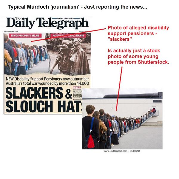 Source image for today's Telegraph (Australian Murdoch) front page r