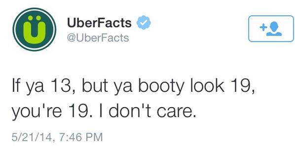 BASEDJESUS's tweet photo. uber facts has officially joined the hell hole called black twitter with this tweet http://t.co/YdAHjG6F6w