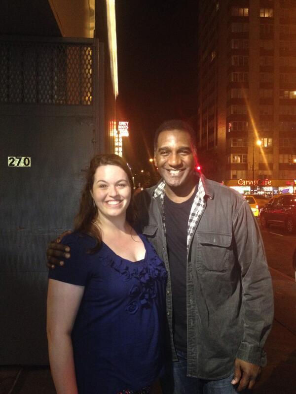 Songbird4890's tweet photo. @normlewis777 AMAZING meeting you tonight! Thanks for being so nice! Let me know of any chorus openings in POTO! ;-) http://t.co/g86ndK3eGR