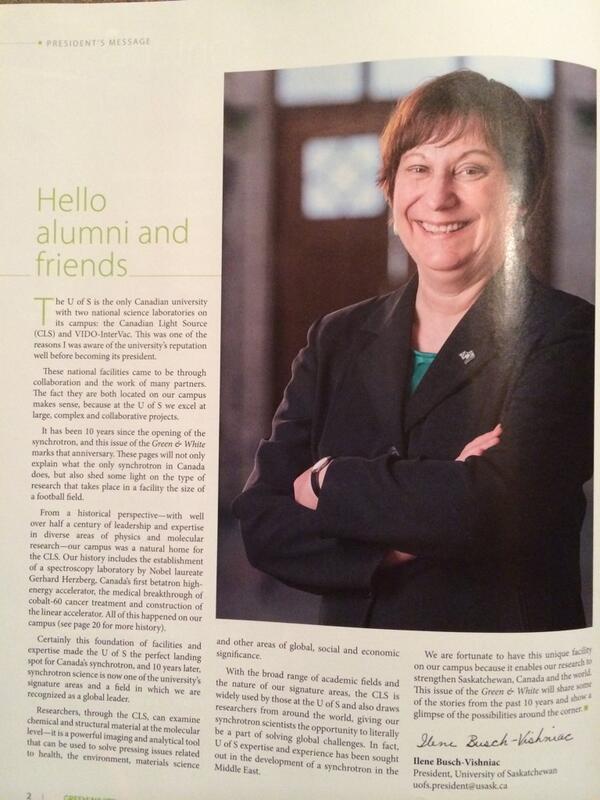 peemactee's tweet photo. President's message in the U of S alumni magazine that just showed up in our mail. Ummm... #ThisIsAwkward http://t.co/oGJJS20pov