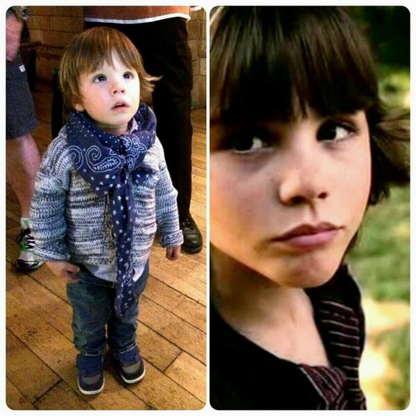 //Thomas Padalecki and the little boy who plays 7 year old Evan on The Butterfly Effect. I'm going on hiatus. Bye.