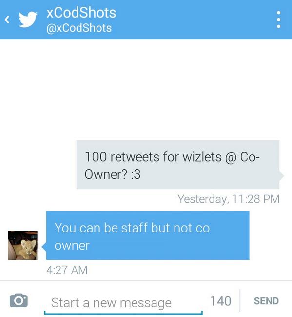 DefectLobbies's tweet photo. RETWEET PLEASE! NEED 100! 
@xCodShots http://t.co/sZ0qmtMC4I