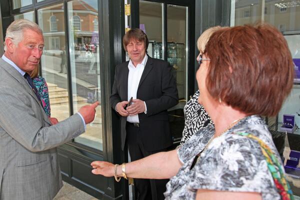 MorrishBuilders's tweet image. On the sixth monthly Royal visit to Poundbury on Friday 16 May, HRH the Prince of Wales visited the Buttermarket!