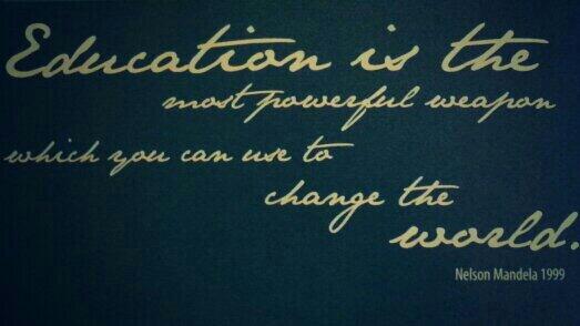 aitsl's tweet photo. RT @tvaughan74: “Education is the most powerful weapon which you can use to change the world.” - Nelson Mandela http://t.co/zVXIX0BfDZ